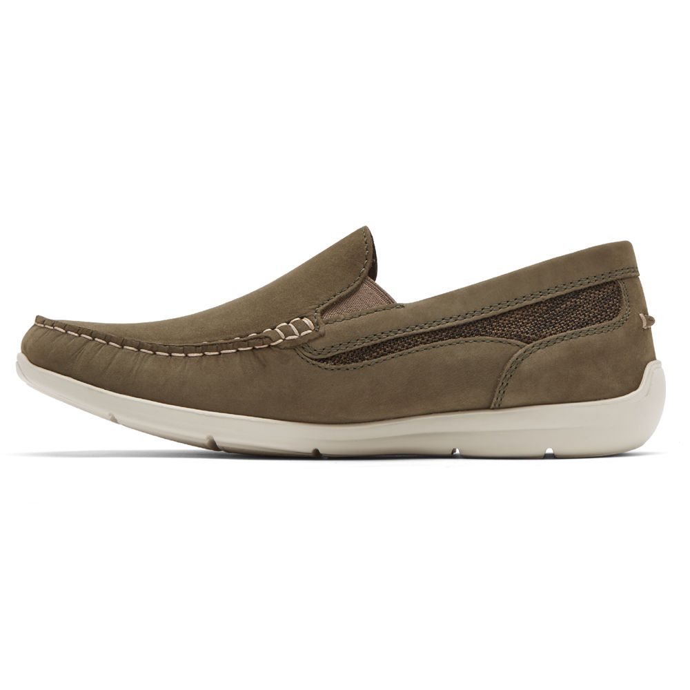 Rockport Slip-On For Mens Dark Olive - Cullen Venetian - JK6892570